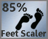 85% Feet Scale -M-