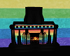Rainbow fireplace