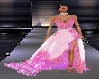 pink glitter gown