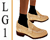 LG1 Suede Beige Shoes