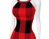 Red-Black Plaid Dress