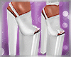 L ❥ Latex Heels White