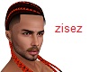 !orange cornroll braids