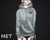 MET | Grey Alien Hoody