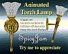 Animated Gold Torch Lamp