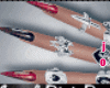 Goth nails and rings