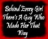 Behind every girl