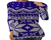 Christmas Blue Sweater F