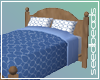 Blue Circles Bed