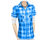 [khaaii] shirt blue sea