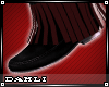 ~Dark/Red simple boots~
