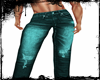 DC" TEAL MUSCLE JEANS