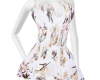 white dress/floral print
