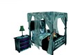 canopy bed teal