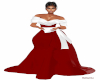 Red-White Upscale Gown