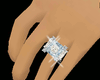 Blue/White Diamond Ring