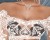 Sheer Lace Crm Brn Top