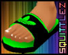 Green  Sandals