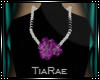 *T*PurpleFloral Necklace