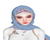 Hijab vy blue