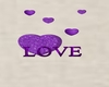 Purple LOVE Sign w/seats