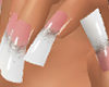 Natural+Gliter Duck Nail