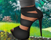 Spring Black Cozy Heels