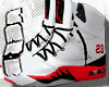 V/ White On Red Jordan's