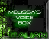 Melissa's VoiceBox