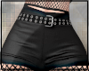 !L Leather Shorts