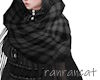 +shawl black check