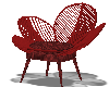 littles red velvet chair
