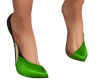 Lexie Blk & Green Heels
