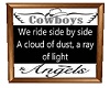 Cowboys/Angels Frame