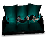 Teal Cuddle Couch