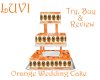 LUVI ORANGE WEDDING CAKE