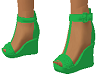 wedges - green