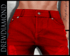 Dd- Cuff  Jeans -Red
