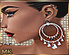 MK Glitter Hoop Earrings