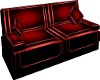 (AL)Red PVC Sofa NoNode