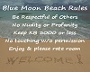 Blue Moon Beach Rules