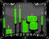 -V- Green Candles