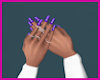 Di* Jeweled Nails Purple