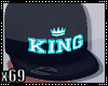 x69l> Back King Hat Neon