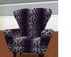 Purple Fur Chair