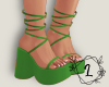 L. Green heels