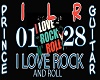 I LOVE ROCK AND ROLL + G