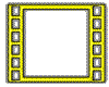 yellow filmstrip frame