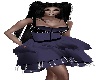 Minx's purpe blck dress