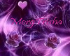 Purple Rose Hearts Thron
